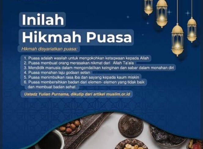 
 HIKMAH PUASA RAMADHAN