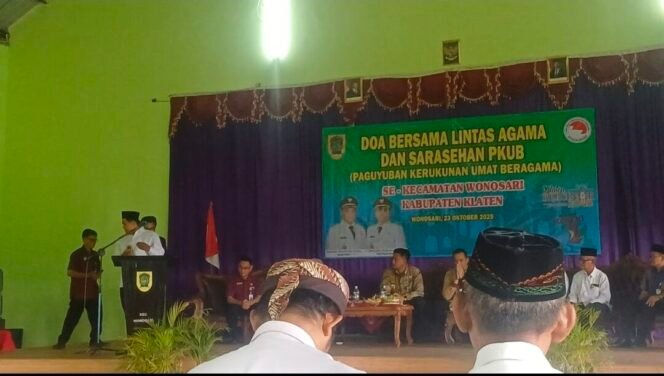 Perkuat Moderasi Beragama, KUA Wonosari Hadiri Doa Bersama Lintas Agama dan Sarasehan PKUB