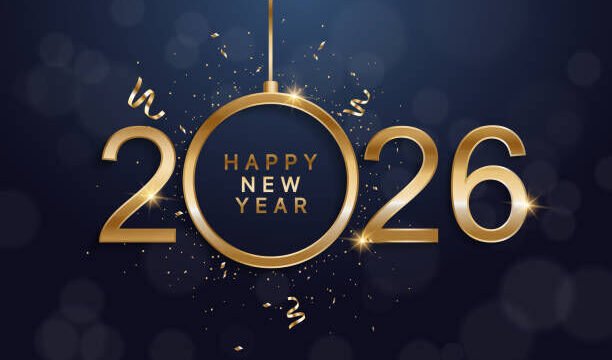 2026 Happy New Year Background Design. Greeting Card, Banner, Poster. Vector Illustration.
