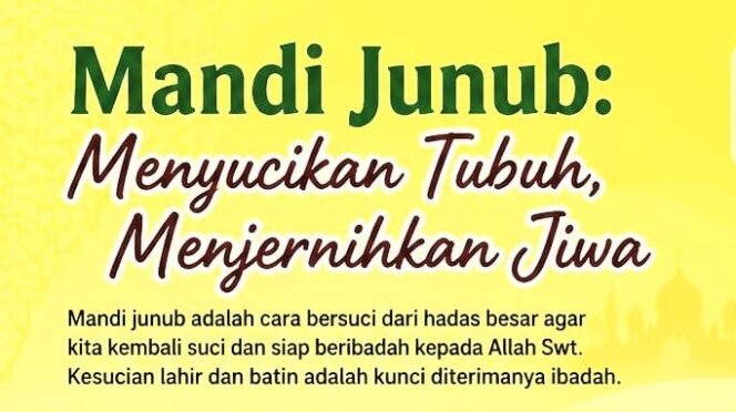 
 Mandi Junub: Menyucikan Tubuh, Menjernihkan Jiwa