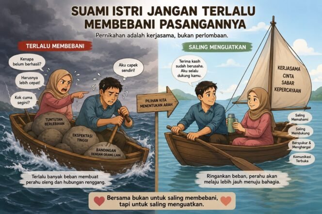 
 Suami Istri Jangan Terlalu Membebani Pasangannya