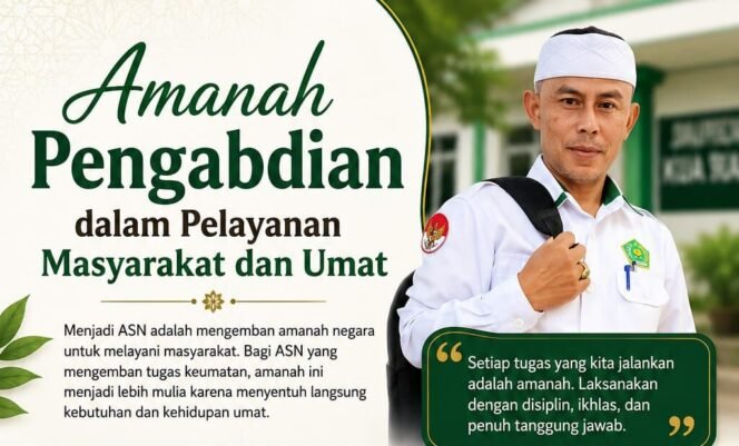
 Amanah Pengabdian dalam Pelayanan Umat