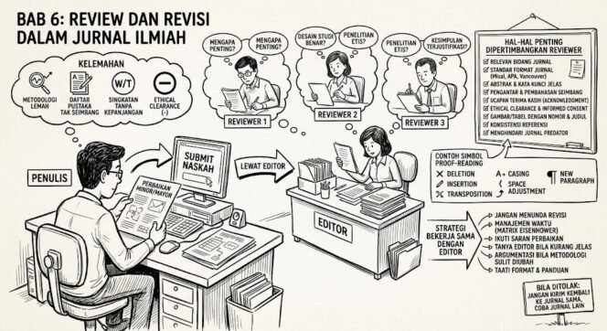 
 Strategi dan Dinamika Proses Review serta Revisi Karya Ilmiah: Tantangan Budaya Publikasi Peneliti Indonesia