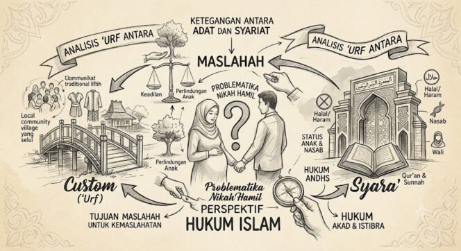 
 PROBLEMATIKA NIKAH HAMIL DALAM PERSPEKTIF HUKUM ISLAM: ANALISIS ‘URF ANTARA MASLAHAH DAN SYARA’