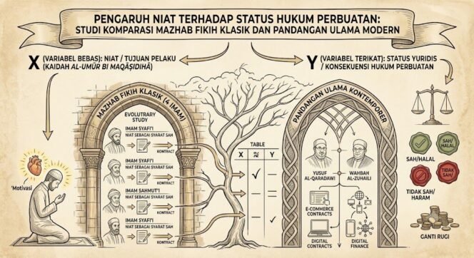 
 Hukum Perbuatan Berdasarkan Niat Pelakunya: Kajian Perbandingan Empat Mazhab dan Pakar Fikih Modern”